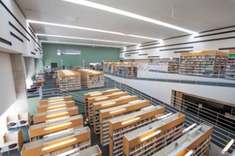 画像：学生会館＋図書館2024.8